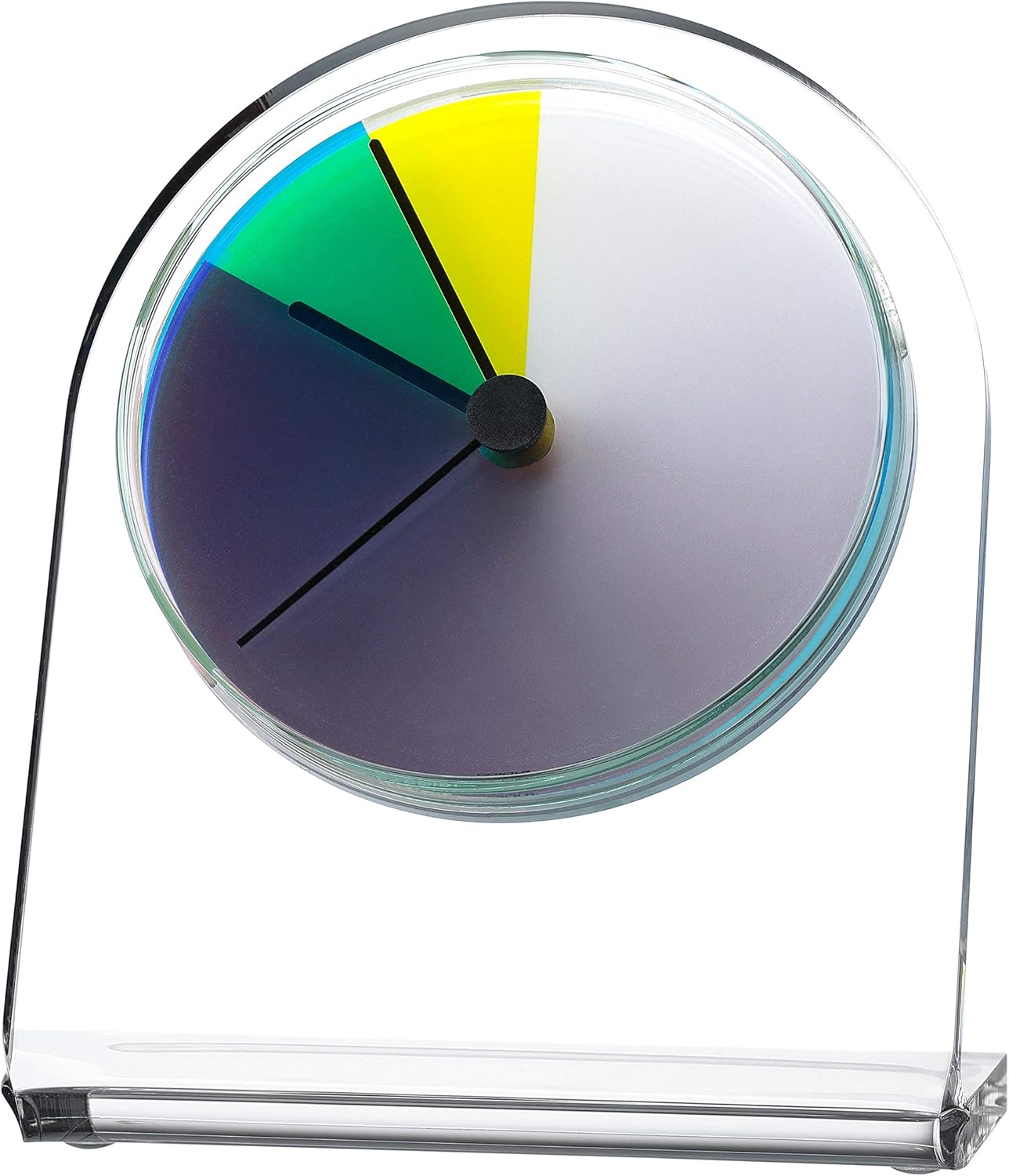 Petriplex classic, Acryl Tisch- und Regal Uhr (Buffetuhr)
