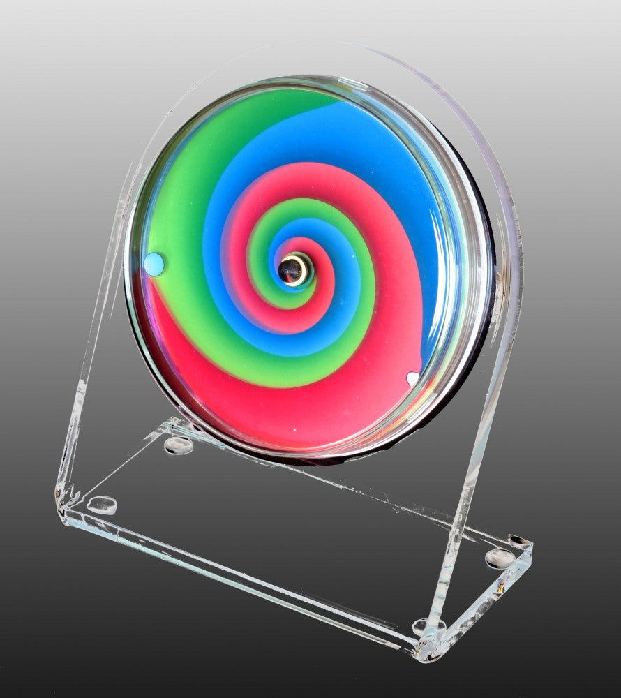 Petriplex vertigo, Acryl Tisch- und Regal Uhr (Buffetuhr)