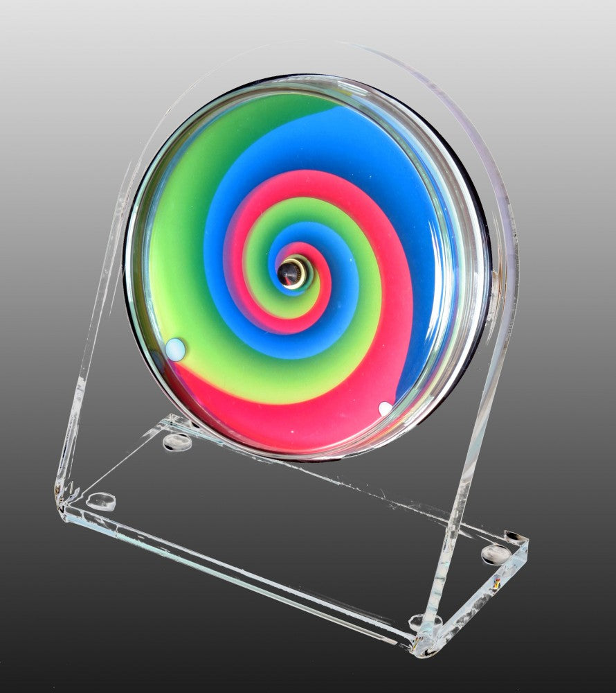 Petriplex vertigo, Acryl Tisch- und Regal Uhr (Buffetuhr)