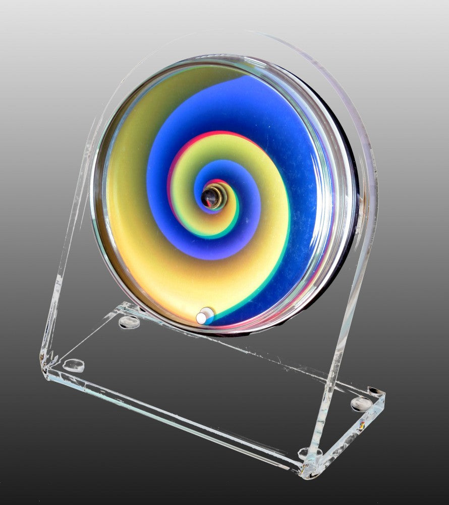 Petriplex vertigo, Acryl Tisch- und Regal Uhr (Buffetuhr)