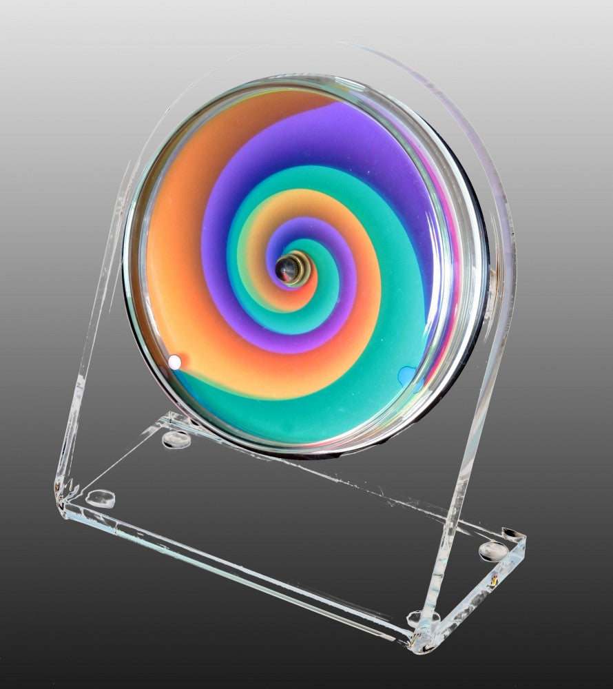 Petriplex vertigo, Acryl Tisch- und Regal Uhr (Buffetuhr)