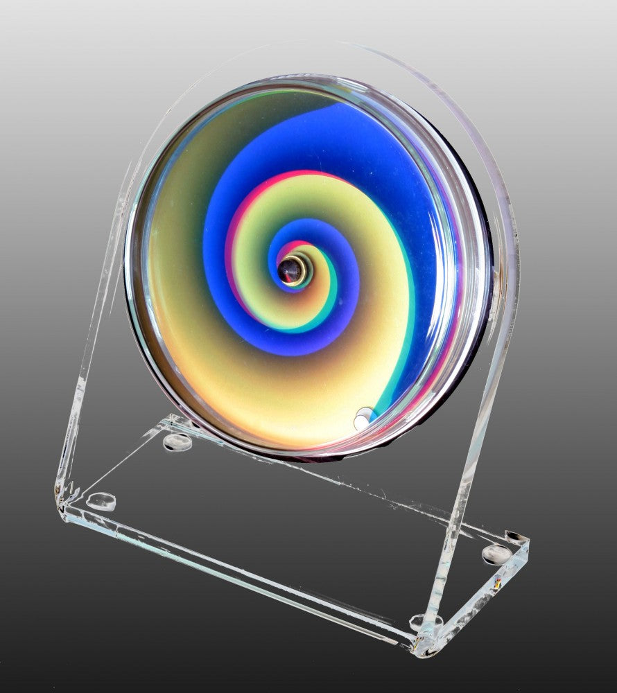 Petriplex vertigo, Acryl Tisch- und Regal Uhr (Buffetuhr)