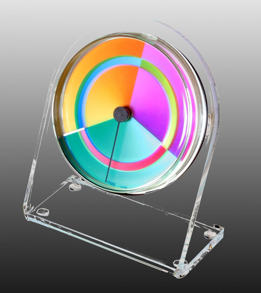 Petriplex circle, Acryl Tisch- und Regal Uhr (Buffetuhr)