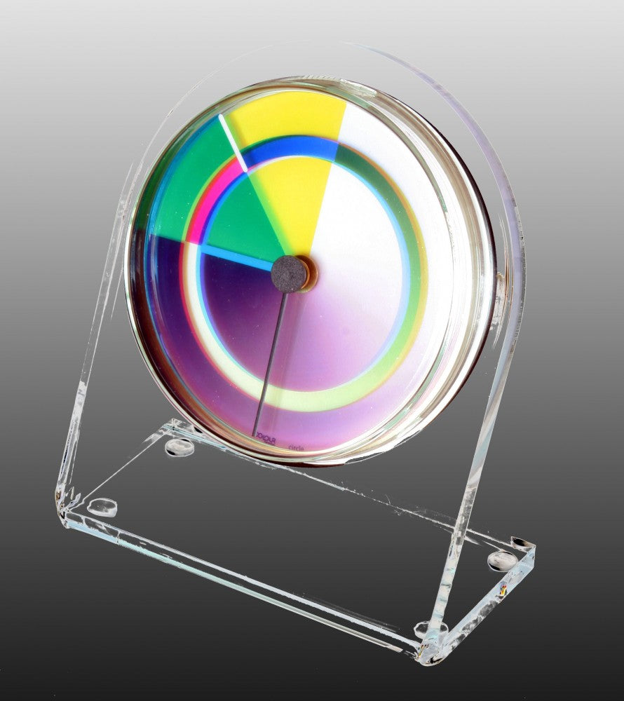 Petriplex circle, Acryl Tisch- und Regal Uhr (Buffetuhr)