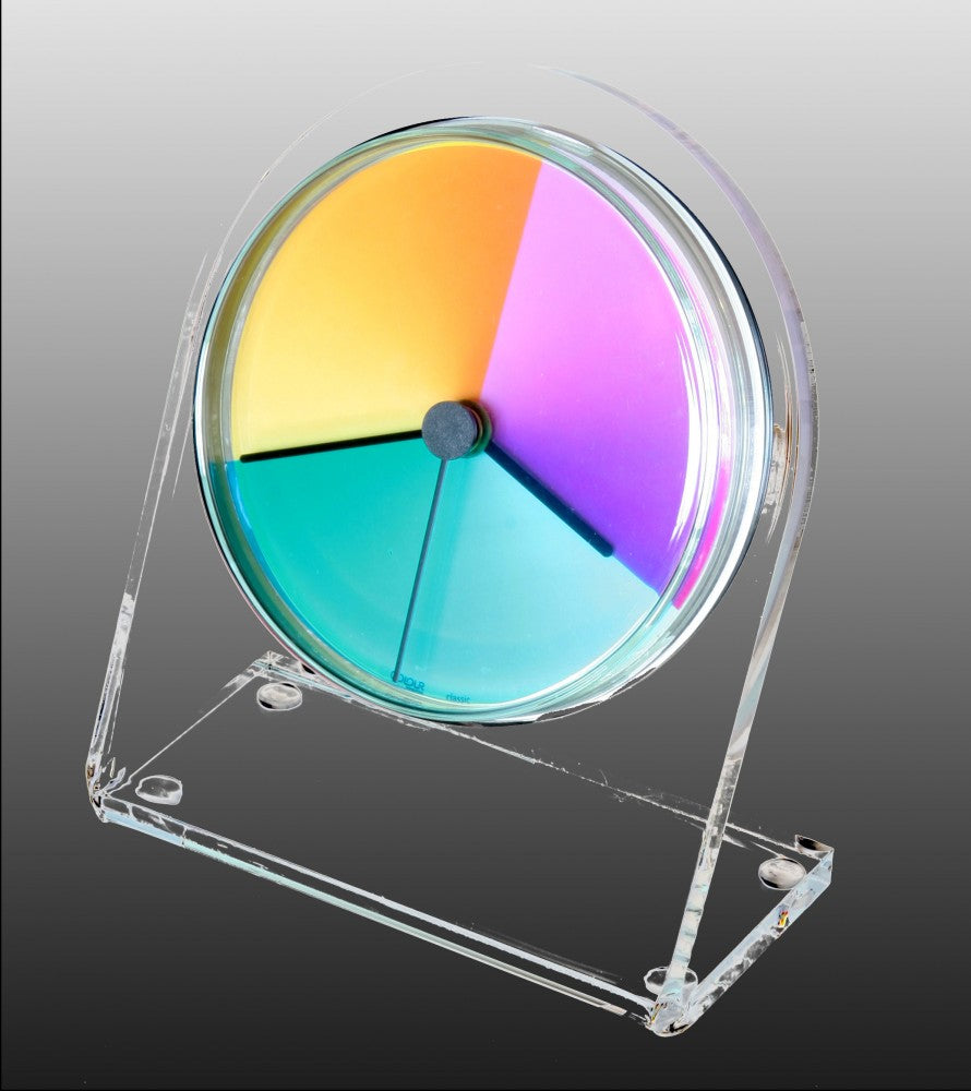 Petriplex classic, Acryl Tisch- und Regal Uhr (Buffetuhr)