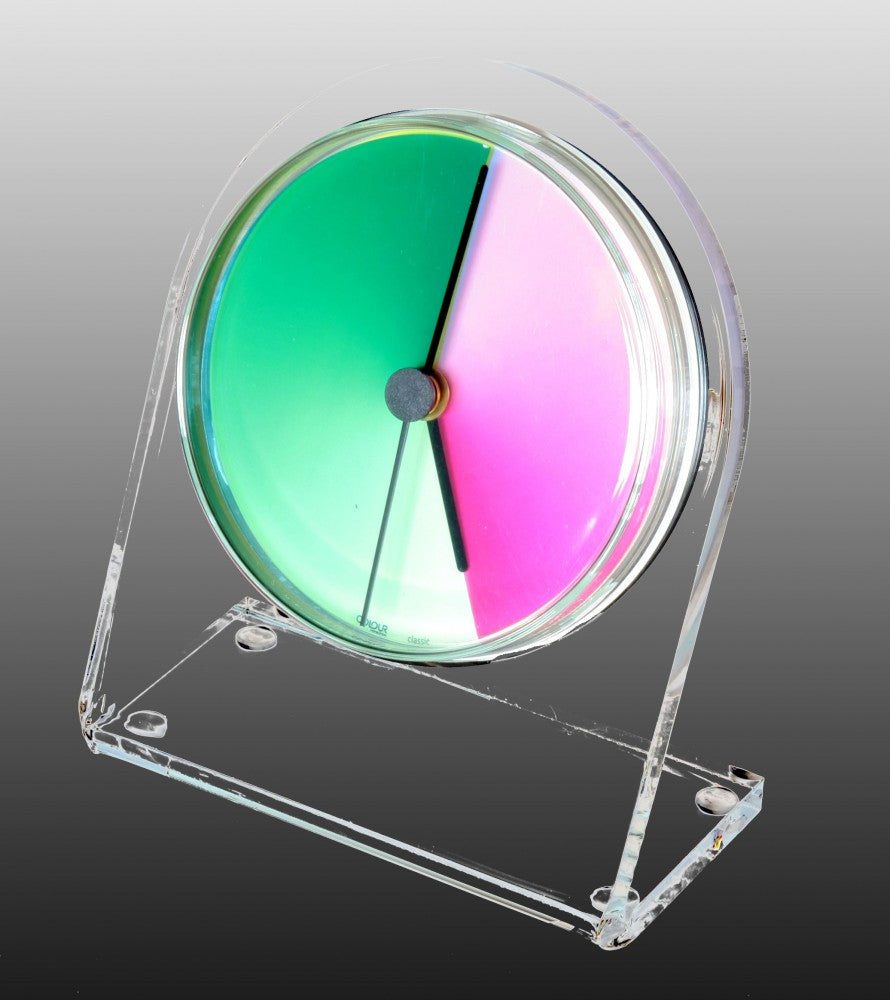 Petriplex classic, Acryl Tisch- und Regal Uhr (Buffetuhr)
