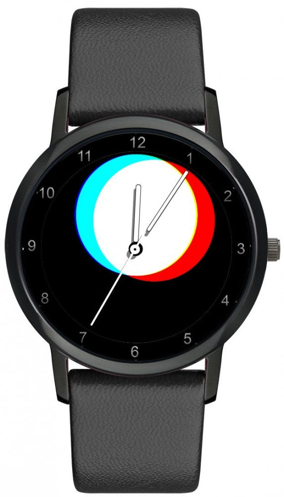 Avantgardia RGB  - Unisex Künstler Armbanduhr mit Edelstahlgehäuse 5 bar wasserdicht