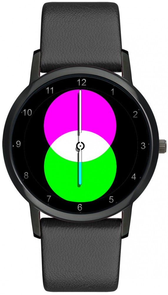 Avantgardia RGB  - Unisex Künstler Armbanduhr mit Edelstahlgehäuse 5 bar wasserdicht