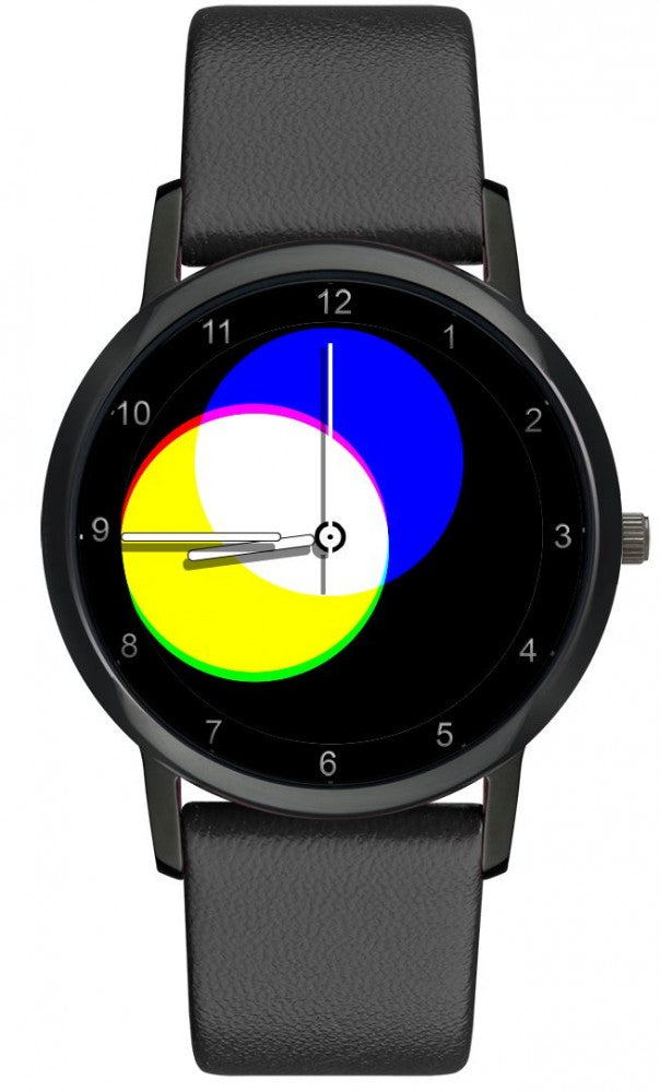 Avantgardia RGB  - Unisex Künstler Armbanduhr mit Edelstahlgehäuse 5 bar wasserdicht