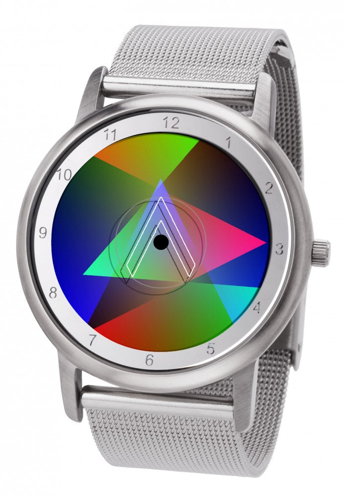 Avantgardia Vee   - Unisex Künstler Armbanduhr mit Edelstahlgehäuse 5 bar wasserdicht
