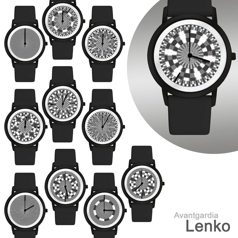 Avantgardia lenko  - Unisex Künstler Armbanduhr mit Edelstahlgehäuse 5 bar wasserdicht