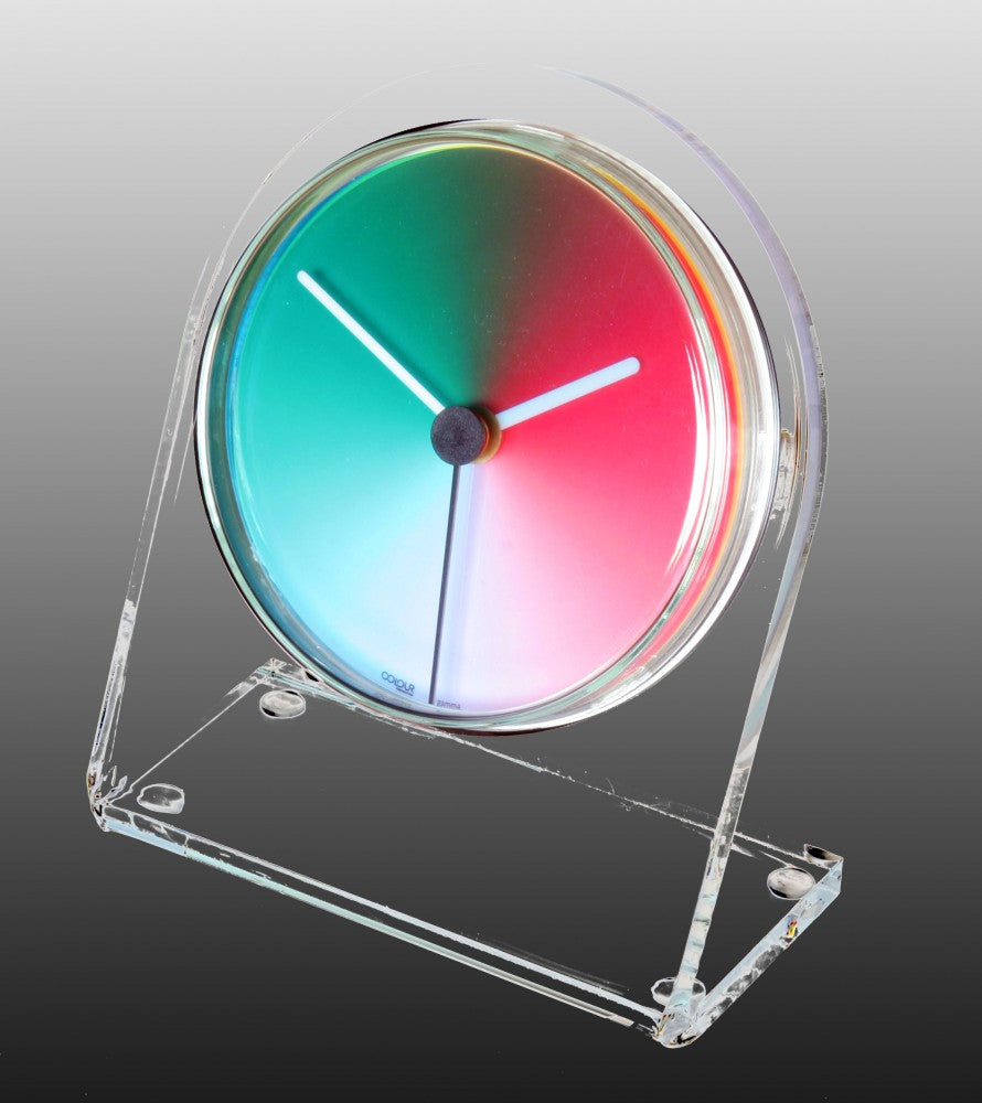 Petriplex gamma, Acryl Tisch- und Regal Uhr (Buffetuhr)
