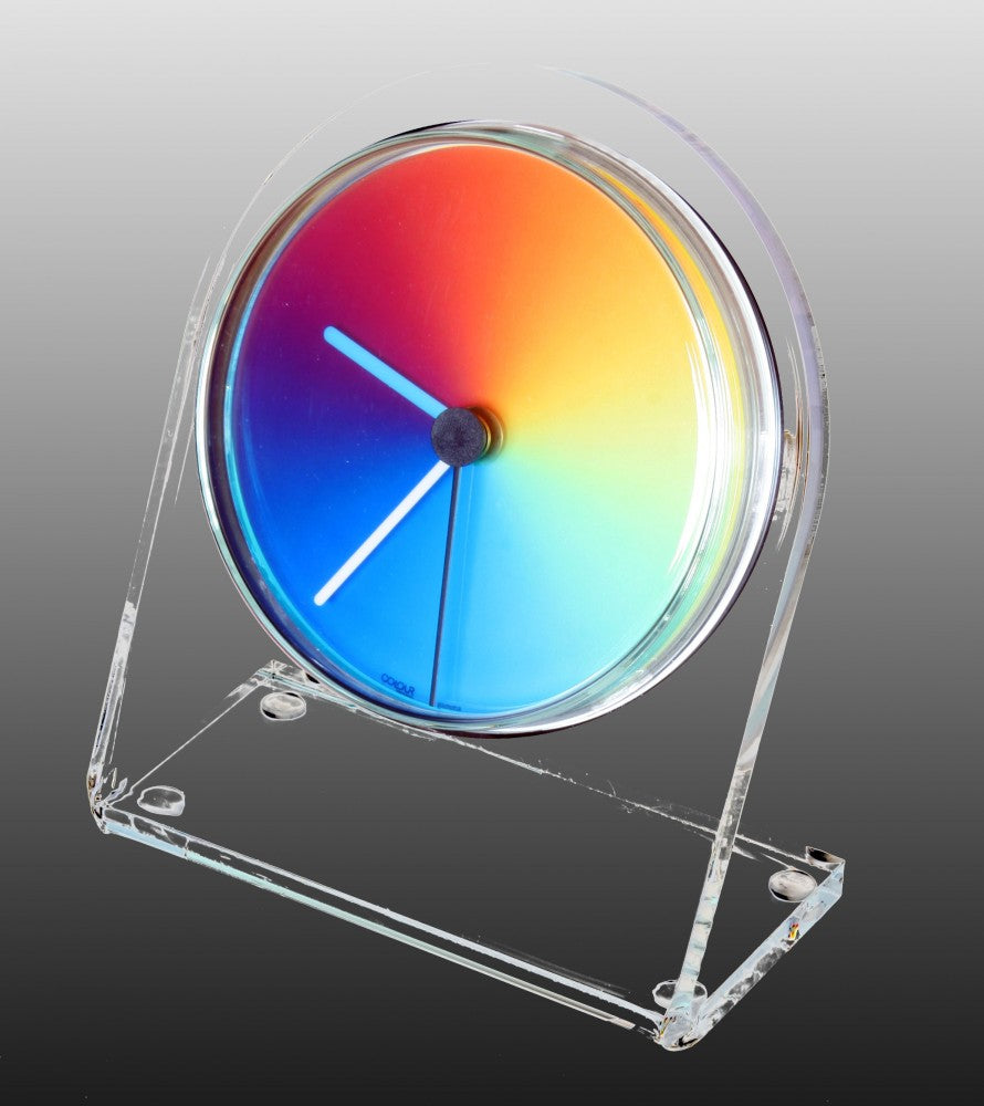 Petriplex gamma, Acryl Tisch- und Regal Uhr (Buffetuhr)