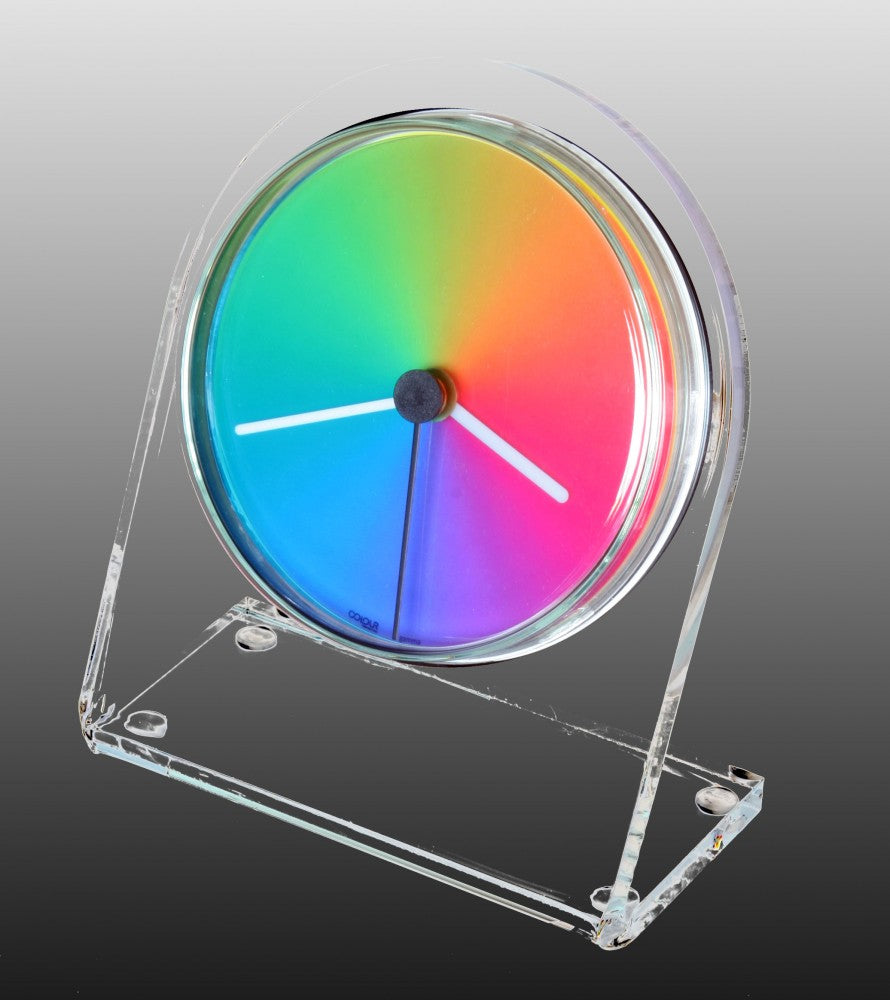 Petriplex gamma, Acryl Tisch- und Regal Uhr (Buffetuhr)