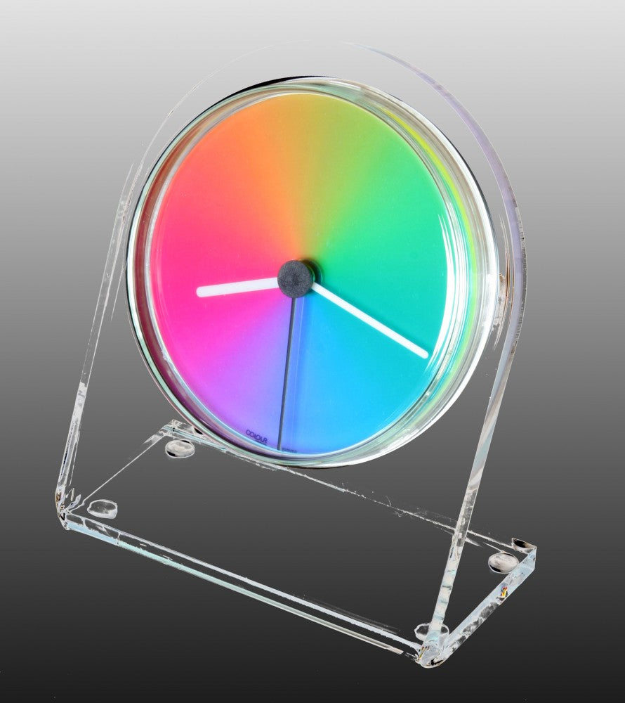 Petriplex gamma, Acryl Tisch- und Regal Uhr (Buffetuhr)