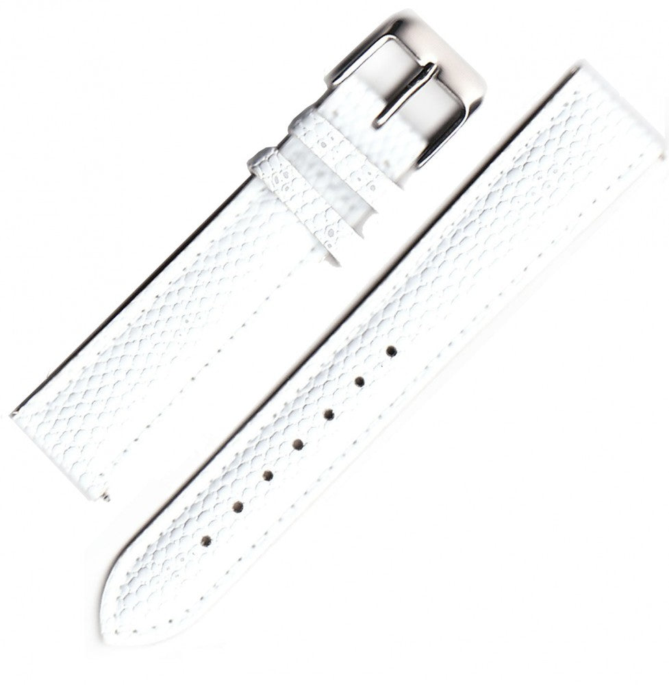 Rainbow white lizard" design Lederarmband - weiß"