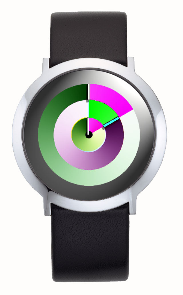 Serie ONE hurry, COLOUR INSPIRATION, UNISEX Armbanduhr, Edelstahl poliert