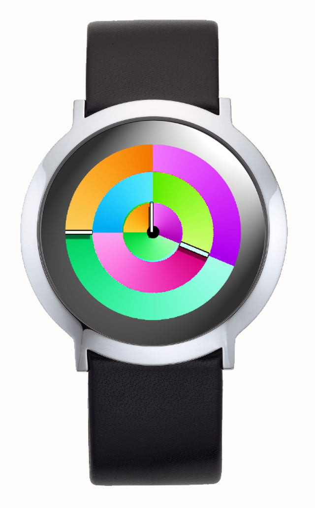 Serie ONE hurry, COLOUR INSPIRATION, UNISEX Armbanduhr, Edelstahl poliert