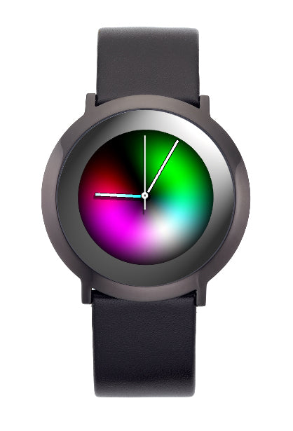 Serie ONE rules black polish Milanese, COLOUR INSPIRATION, UNISEX Armbanduhr, Edelstahl schwarz IP