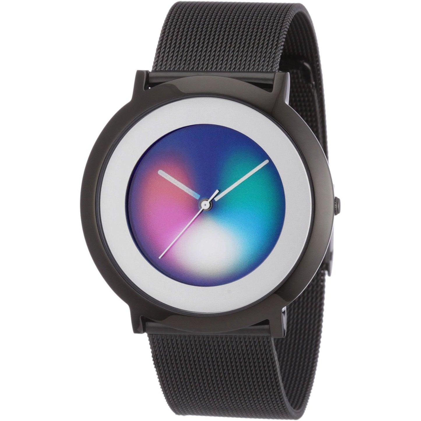 Serie ONE rules black polish Milanese, COLOUR INSPIRATION, UNISEX Armbanduhr, Edelstahl schwarz IP