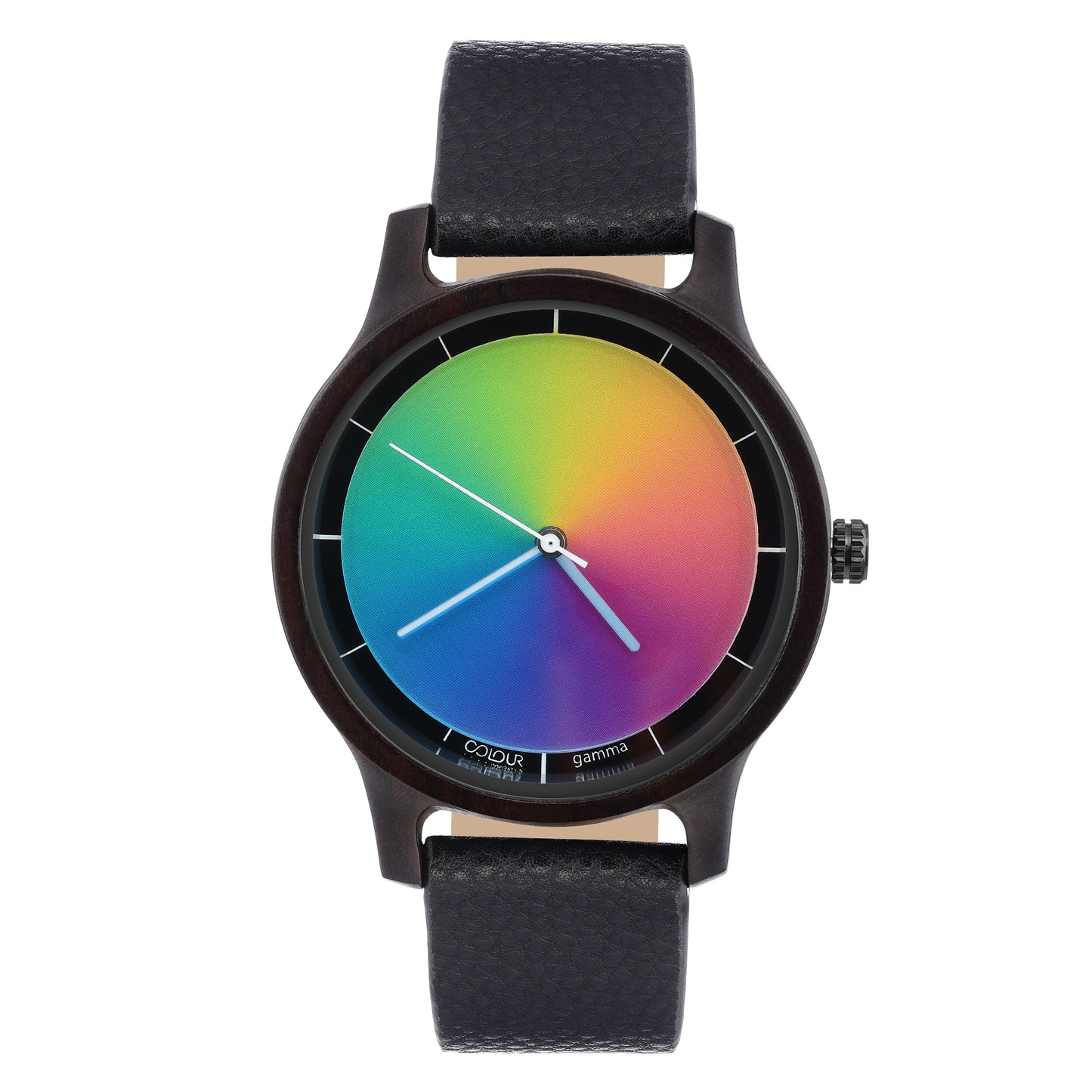 black sandelwood gamma black leather strap