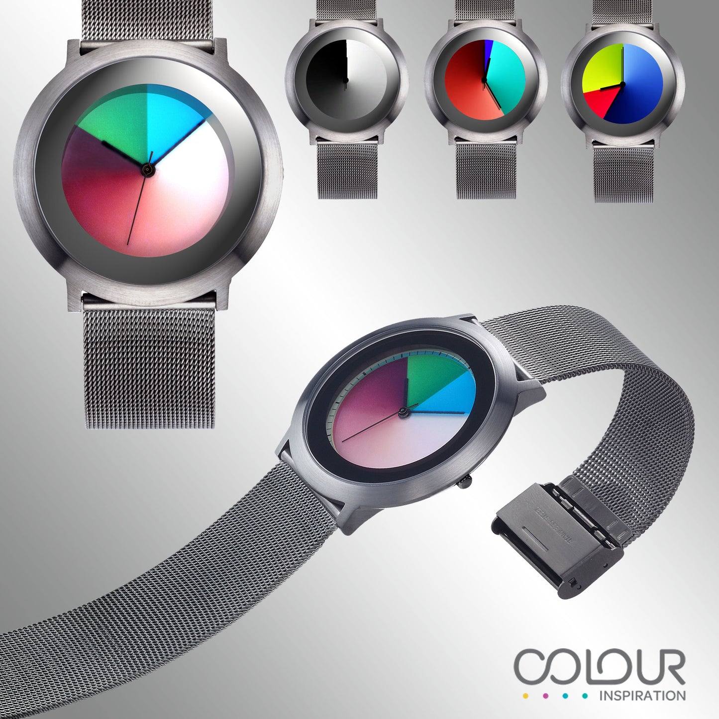 Serie ONE classic Titan Milanese, COLOUR INSPIRATION, UNISEX Armbanduhr, Edelstahl