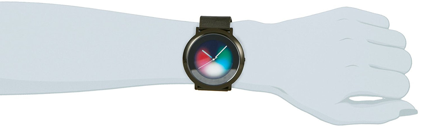 Serie ONE rules black polish Milanese, COLOUR INSPIRATION, UNISEX Armbanduhr, Edelstahl schwarz IP