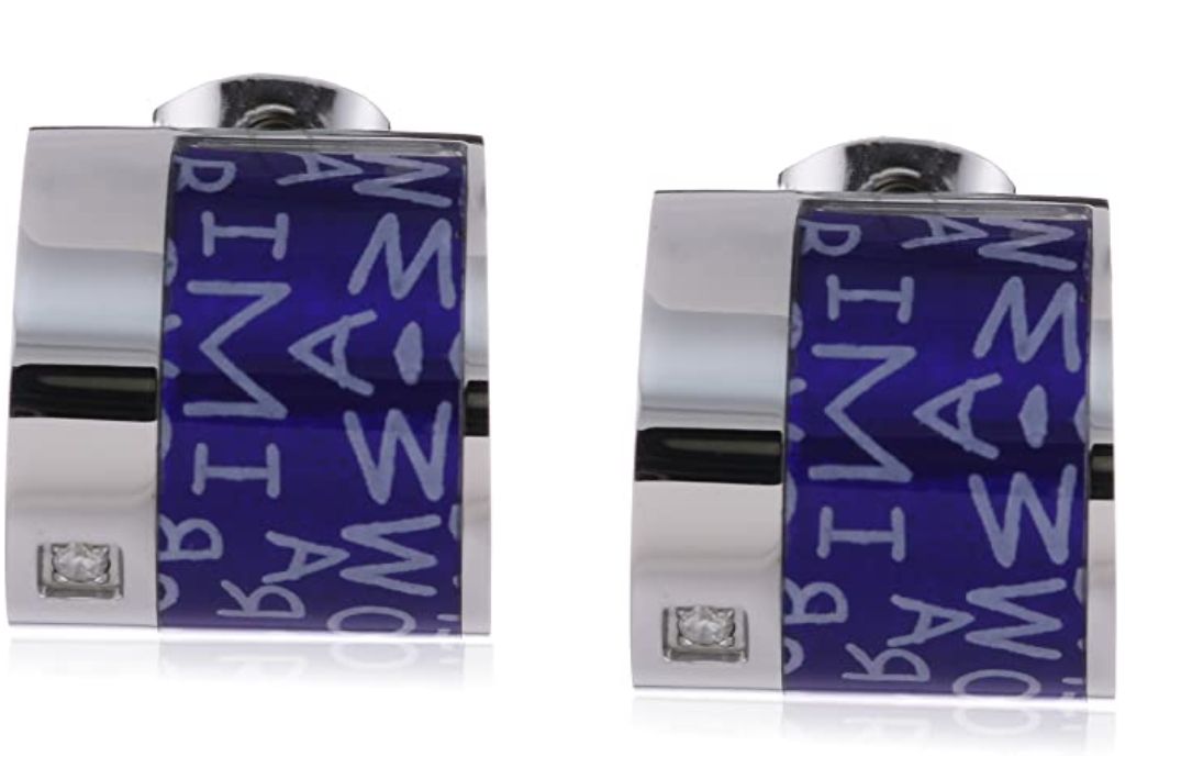 Edelstahlohrringe mit Diamant